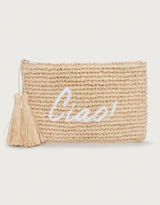 The white company straw bag hot sale