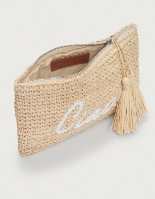 White company clutch online bag