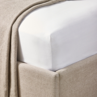 1000-Thread-Count-Cotton Egyptian Cotton Sateen Deep Fitted Sheet