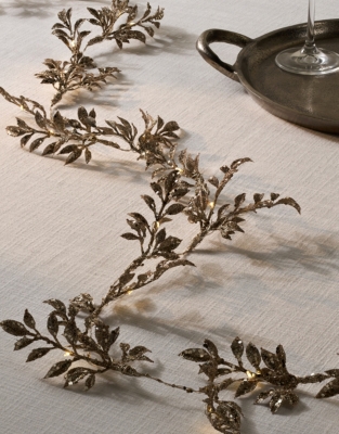 180cm Glitter Pre-Lit Garland