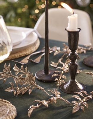 180cm Glitter Pre-Lit Garland