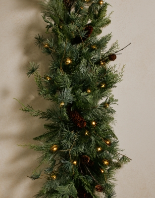 180cm Pre-Lit Ultimate Fir Tree Centrepiece Garland