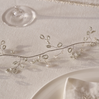 180cm Silver Beaded Garland