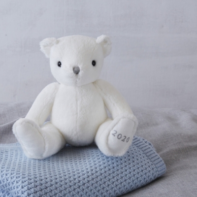 white company teddy bear