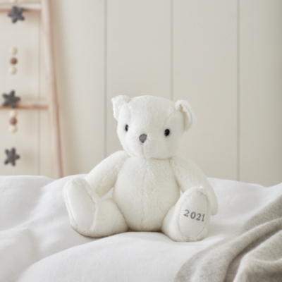 White company shop teddy bear