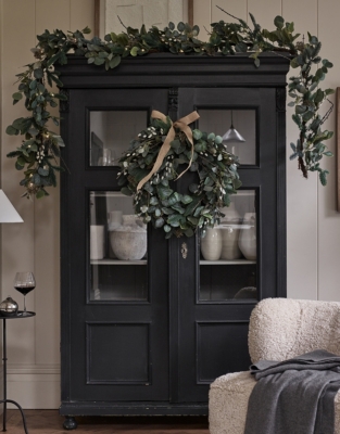 250cm Pre Lit Foraged Winter Garland