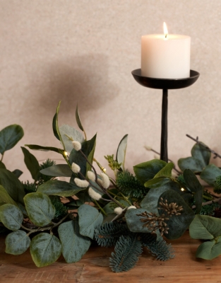 250cm Pre Lit Foraged Winter Garland