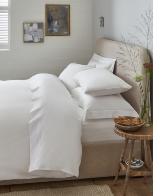 300 Thread Count Egyptian Cotton Percale Duvet Cover & Classic Pillowcase Set
