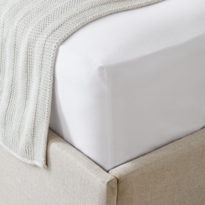 300-Thread-Count Egyptian Cotton Sateen Deep Fitted Sheet