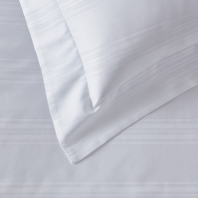 300-Thread-Count Sateen Stripe Pillowcase & Duvet Cover Set