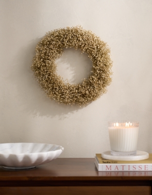 35cm Dried Gypsophila Wreath