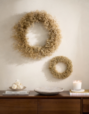 35cm Dried Gypsophila Wreath