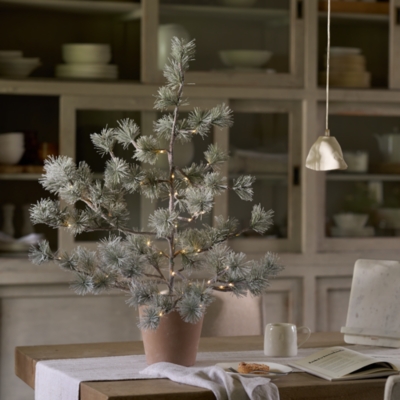 3ft Pre-Lit Frosted Christmas Tree