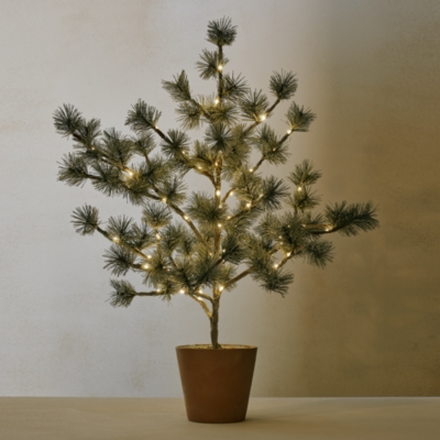 3ft Pre-Lit Frosted Christmas Tree