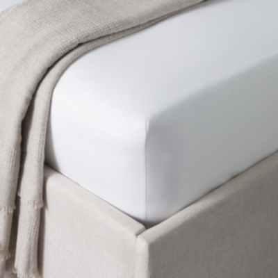 400-Thread-Count Cotton Sateen Deep Fitted Sheets – Set of 2