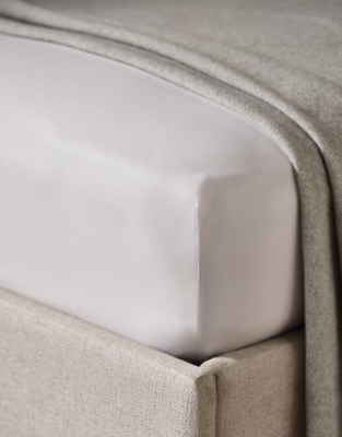 400-Thread-Count Egyptian Cotton Percale Deep Fitted Sheet