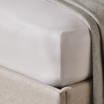 400-Thread-Count Egyptian Cotton Percale Deep Fitted Sheet