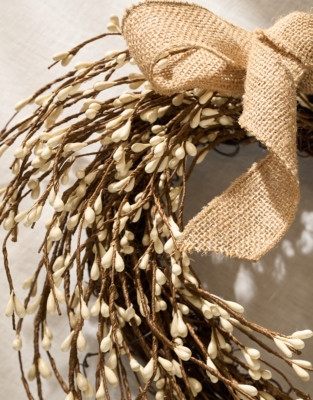 40cm Spring Heart Wreath
