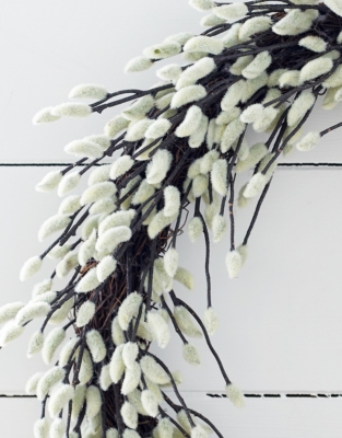 50cm Pussy Willow Wreath