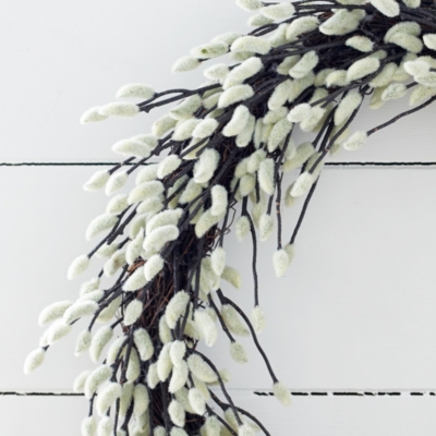 50cm Pussy Willow Wreath
