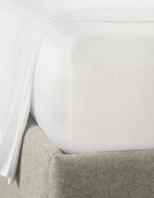 600 Thread Count Cotton Sateen Oxford Deep Fitted Sheet