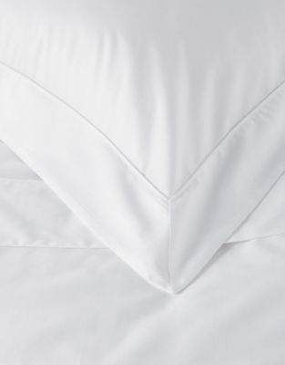 600 Thread Count Cotton Sateen Oxford Duvet Cover