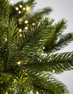 7.5ft Symons Nordmann Fir Christmas Tree and Tree Skirt