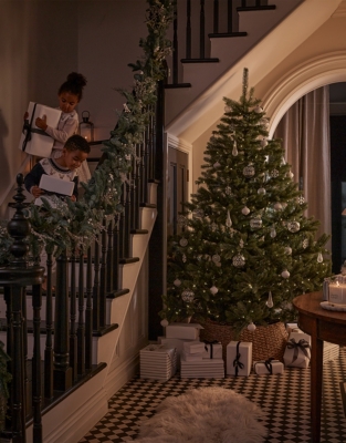 7.5ft Symons Pre-Lit Christmas Tree and Tree Skirt