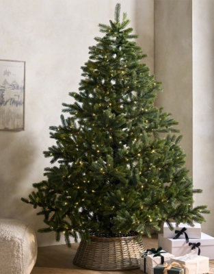 7.5ft Symons Pre-Lit Christmas Tree and Tree Skirt