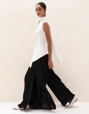 A-Line Asymmetric Top – with High Neck