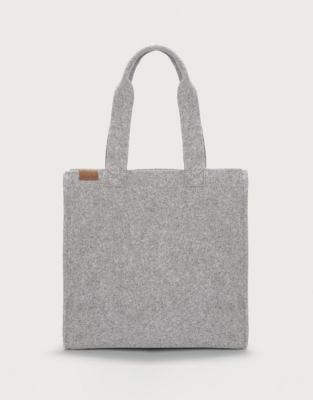 The white 2025 company tote bag