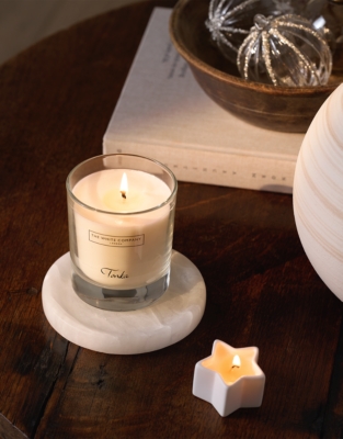 Alabaster Candle Plate – Medium