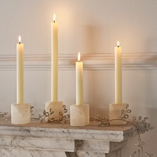 Alabaster Cube Candle Holders – Set of 4