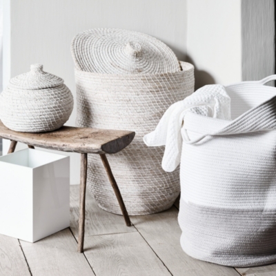 Alibaba Small Round Basket Home Accessories Sale The White Company UK