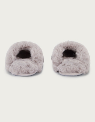 All-Over Faux-Fur Mule Slippers