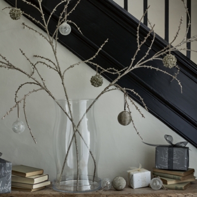 Allium Glitter Bauble | Christmas | The White Company UK