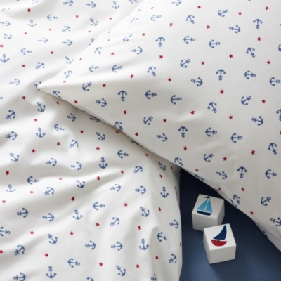 Anchor Star Easy Care Bed Linen Children's Home Sale The White