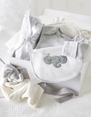 white company baby gift box