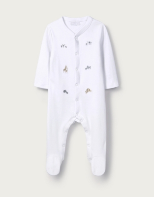 white company sleepsuit