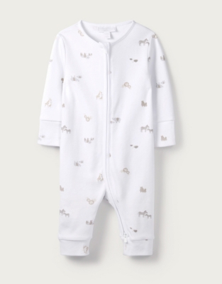 Animal Friends Print Zip Sleepsuit | Baby & Children's Sale | The White ...