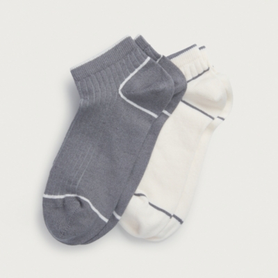Ankle Socks with Tipping – Set of 2