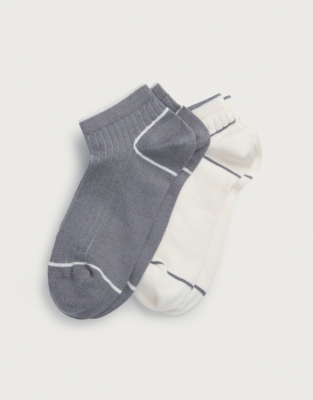 Ankle Socks with Tipping – Set of 2