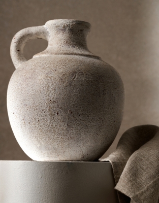 Arley Whitewashed Terracotta Jug