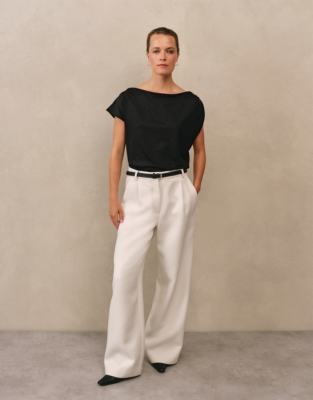 Asymmetric Lyocell Jersey Top