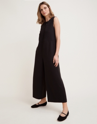 Asymmetric Zip Front Jumpsuit | New In Clothing | The White Company UK