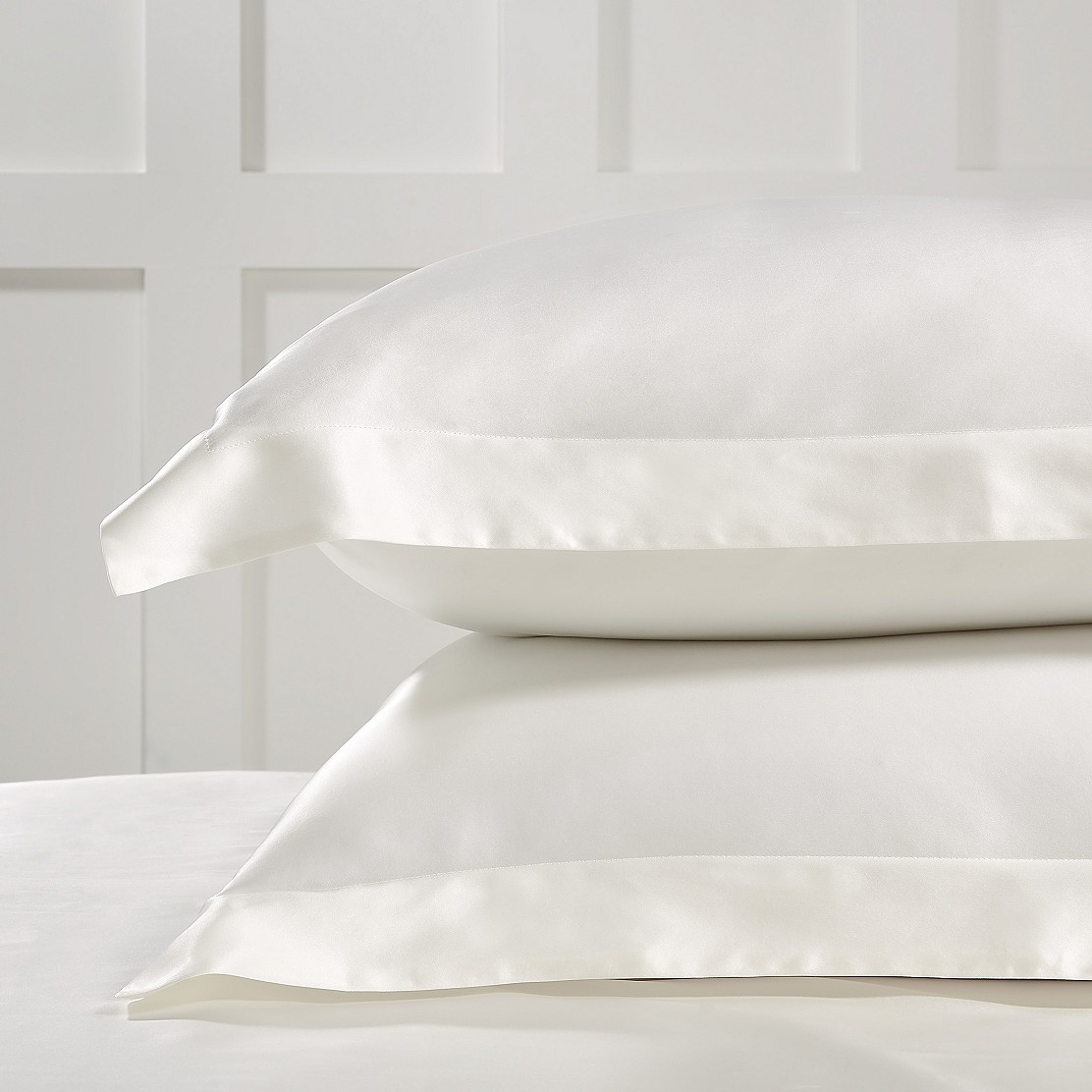 Audley Pure Silk Oxford Pillowcase with Border - Single