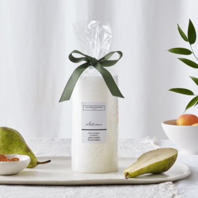 Autumn Pillar Candle | New In Candles & Fragrance | The White Company