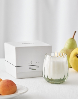 Autumn Ribbed Luxury Votive Candle