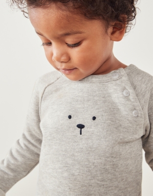 Baby Bear Sweatshirt & Joggers Set (024mths) Baby Boys' The White
