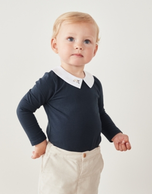 Baby Sheep Collared Bodysuit (024mths) Baby Clothing The White